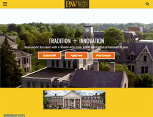 Tablet Screenshot of bw.edu